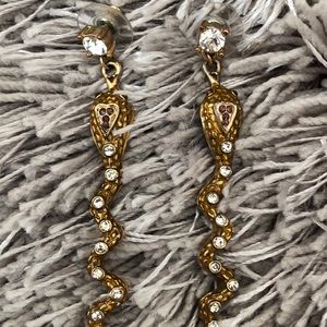 Betsey Johnson snake earrings